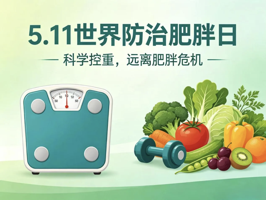 5·11世界肥胖日丨科学管理体重，拥抱更好的自己