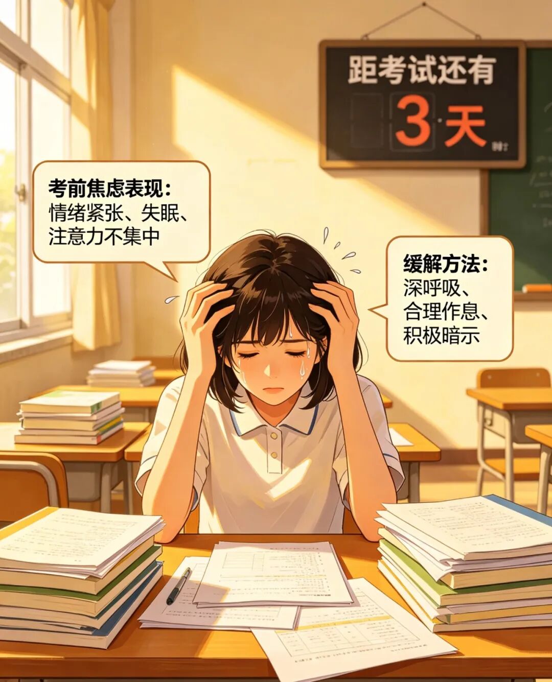 @所有中高考生家长！考前焦虑，家长和孩子该如何应对